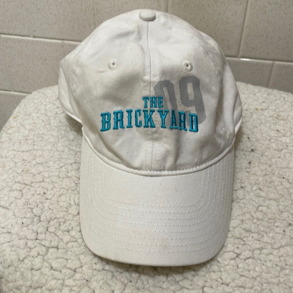 3/$10 The Brickyard Indianapolis Speedway Cotton Adjustable Hat in White